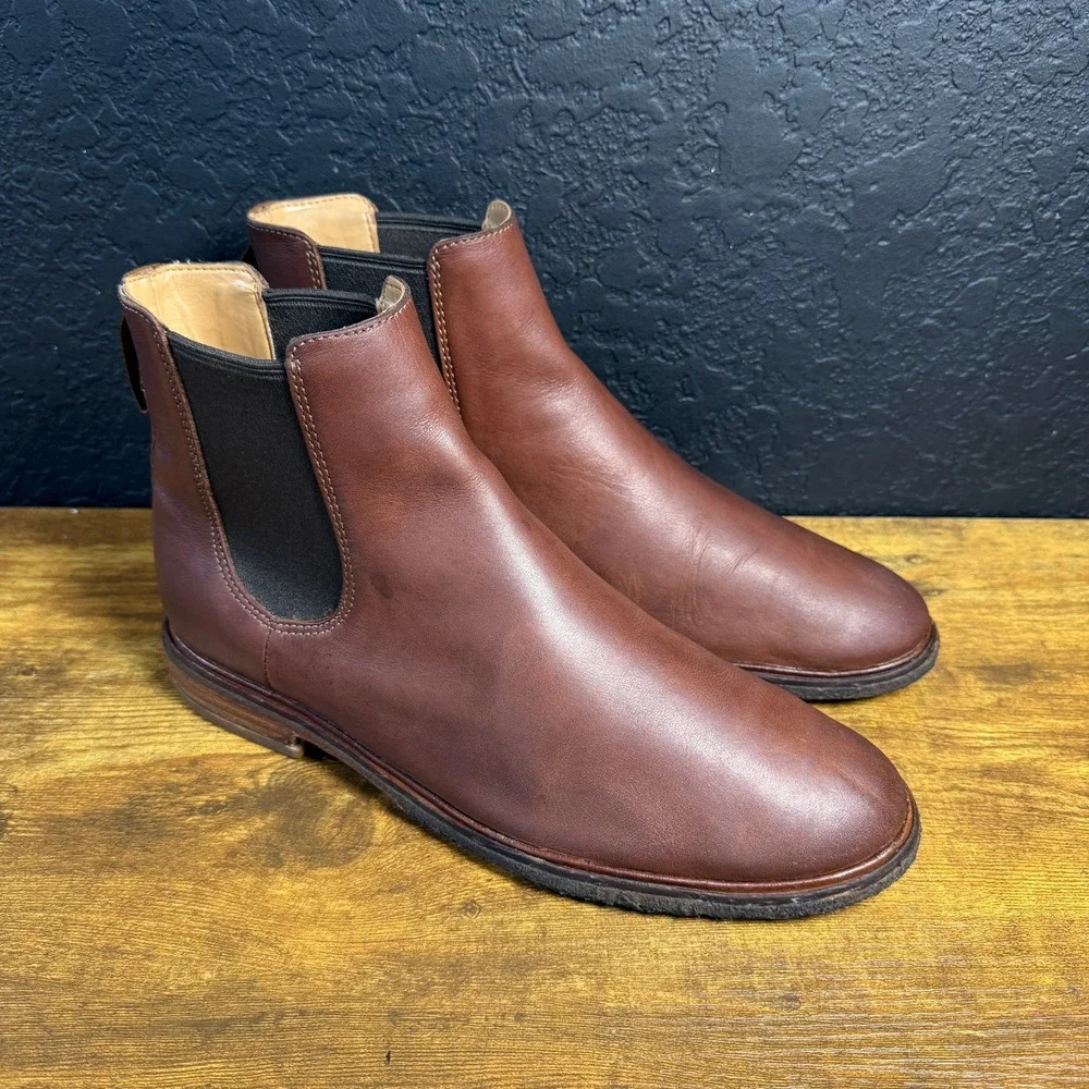 Clarks Clarkdale Gobi 261362517075‎ Brown Leather Chelsea Boots Mens 8.5M